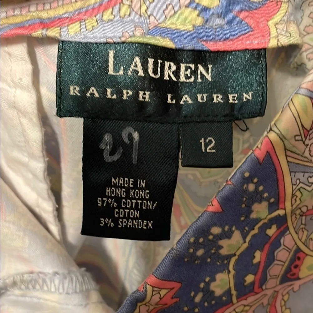 🌸🌸🌸3 for 12$🌸🌸🌸Ralph Lauren Colorful Paisley Print Pants-size 12 - Image 7