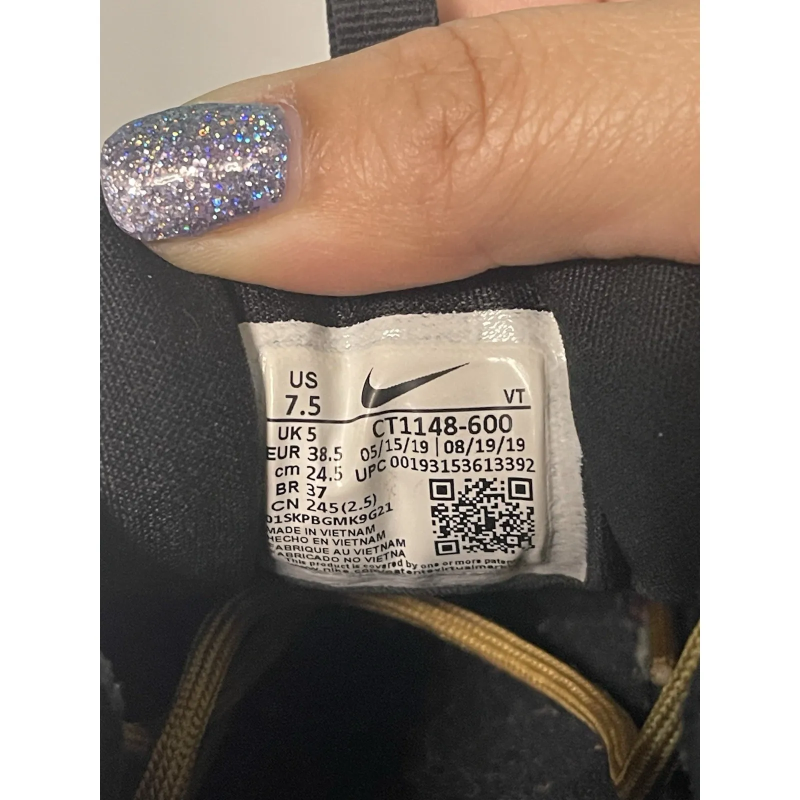 Nike Air Max 97 "Gold Sequin" Red Black‎ Women's Size 7.5 Red S-308 - Image 7