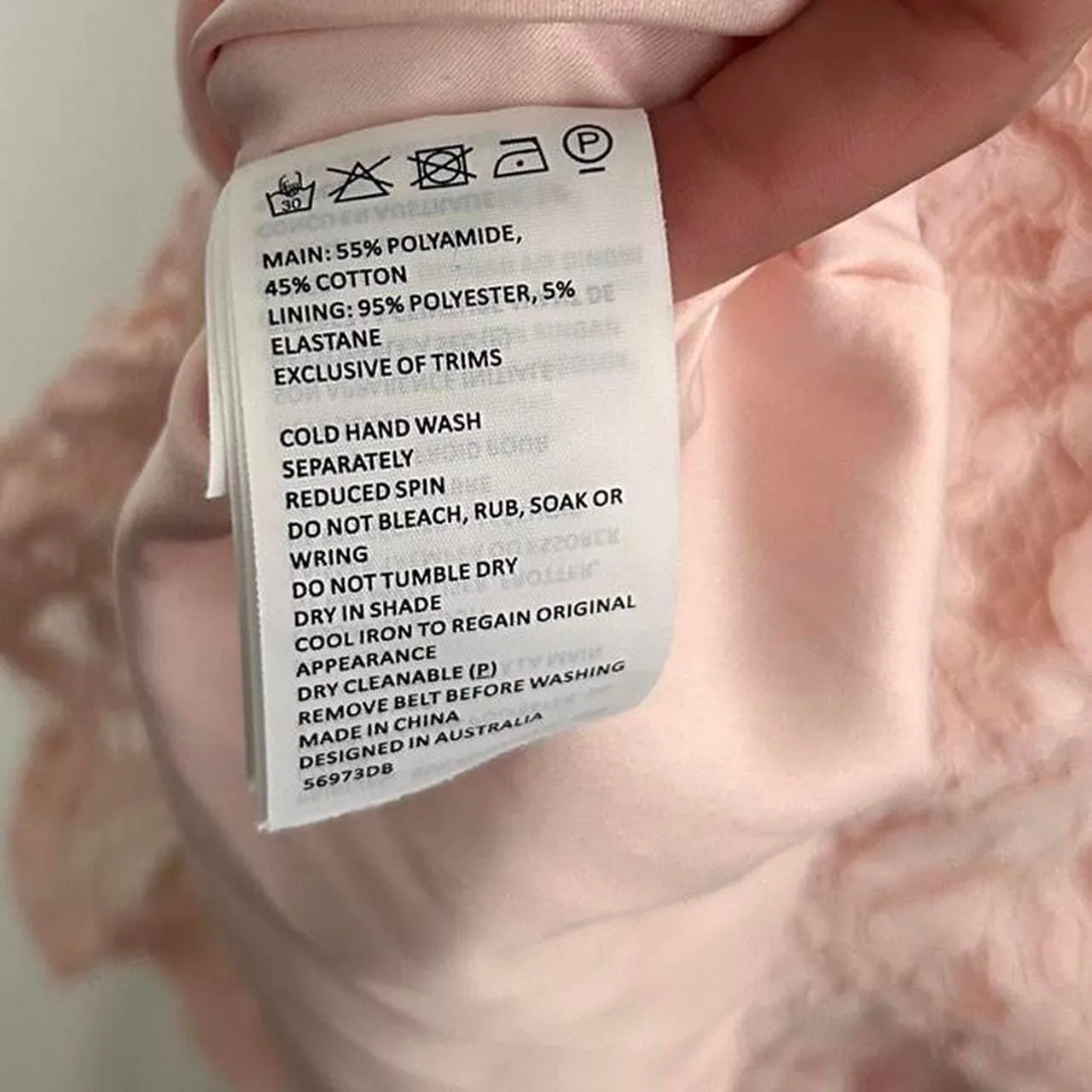 Bardot Danni Lace corset waist mini dress with frill hem in soft pink lace M - Image 8