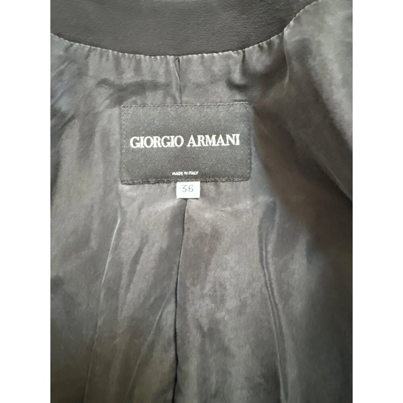 Vintage Giorgio Armani Borgo 21 100% Silk Black Blazer Jacket Made in Italy 36 - Image 5