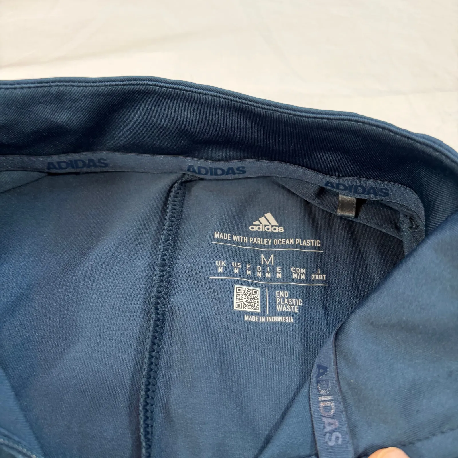 Adidas women’s performance dress. Golf. Tennis. M. Navy. Mock neck. Quarter zip - Image 6