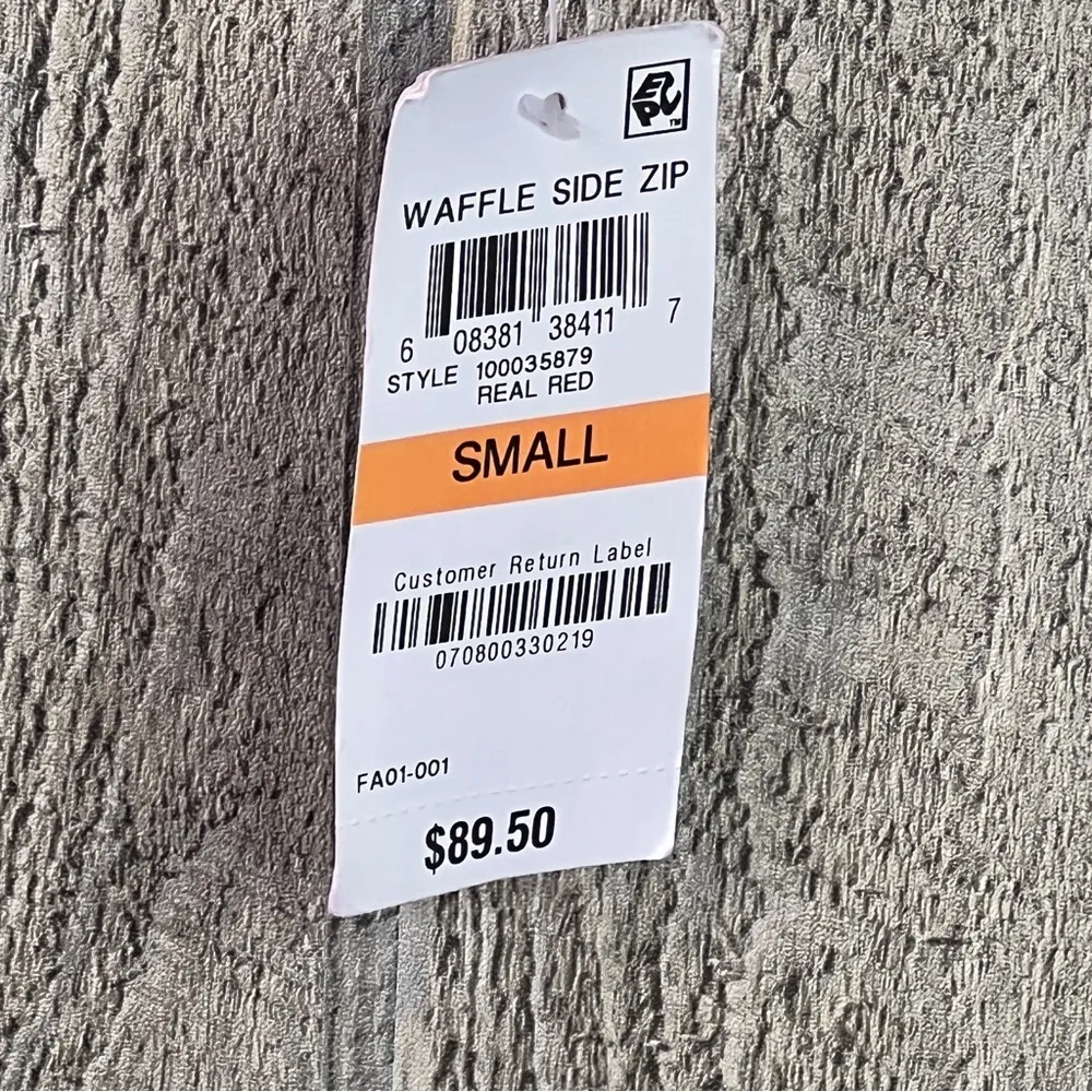 INC International Concepts Small Crewneck Long Sleeve Red Sweater w/side zippers - Image 9