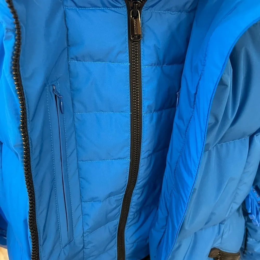 Snowmass Waterproof Down Hooded Ski Jacket size 4 nwot Blue - Image 5
