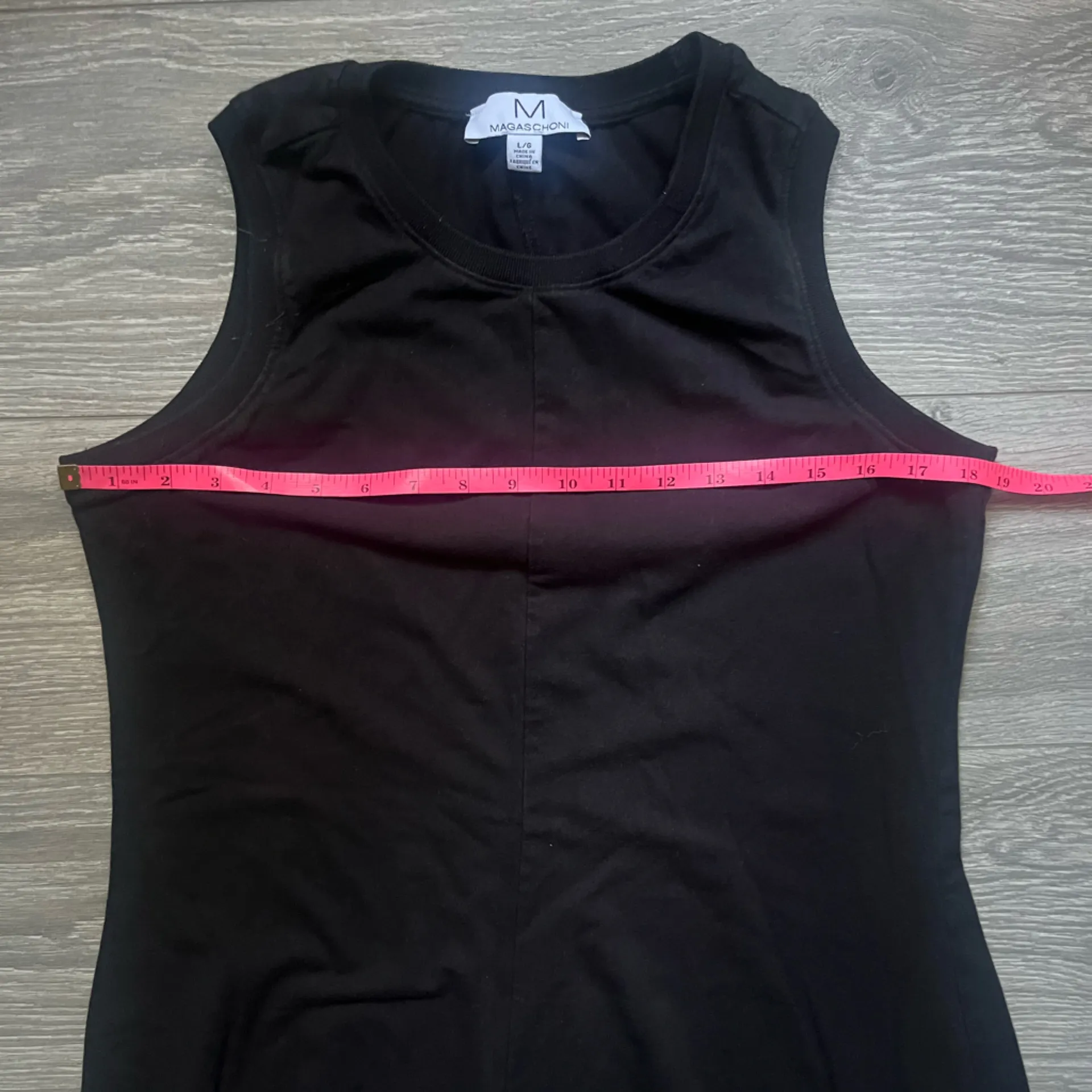 Magaschoni Black Sleeveless Crew Neck Maxi Dress L Classic Holiday Fall Winter - Image 5