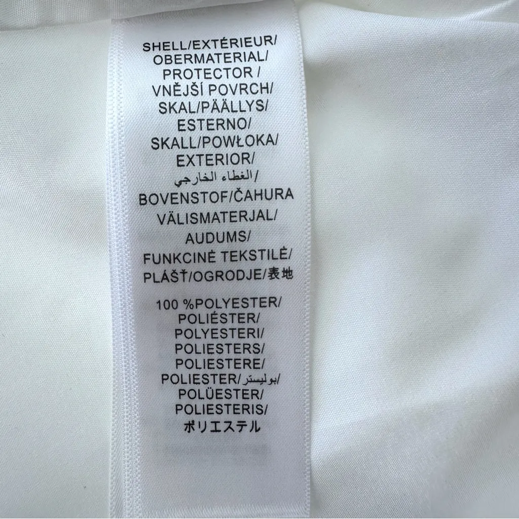 NWT Aidan Mattox Ivory Lace Eyelet Ruffle Fit Flare Fully Lined Chic Dress - Image 10