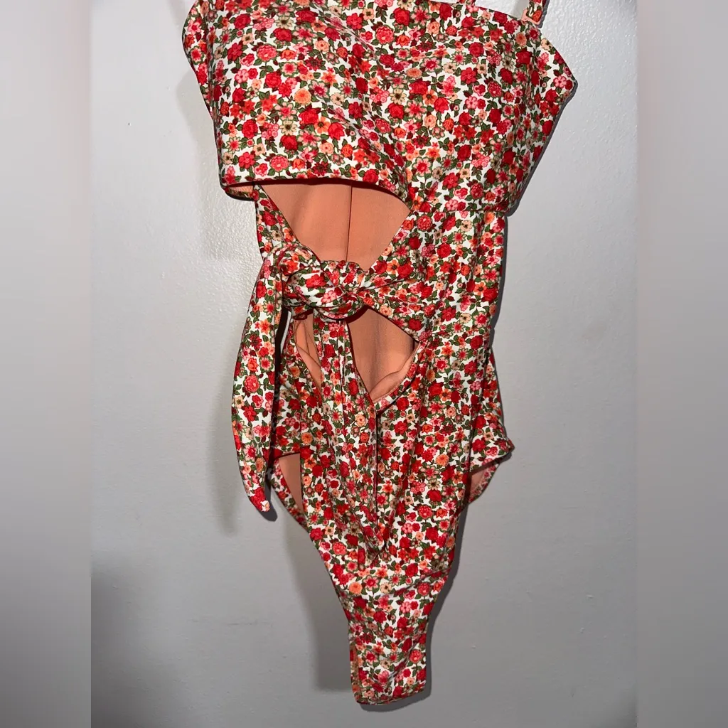 Aerie Printed One Piece Cut Out Bathing Suit - Image 6