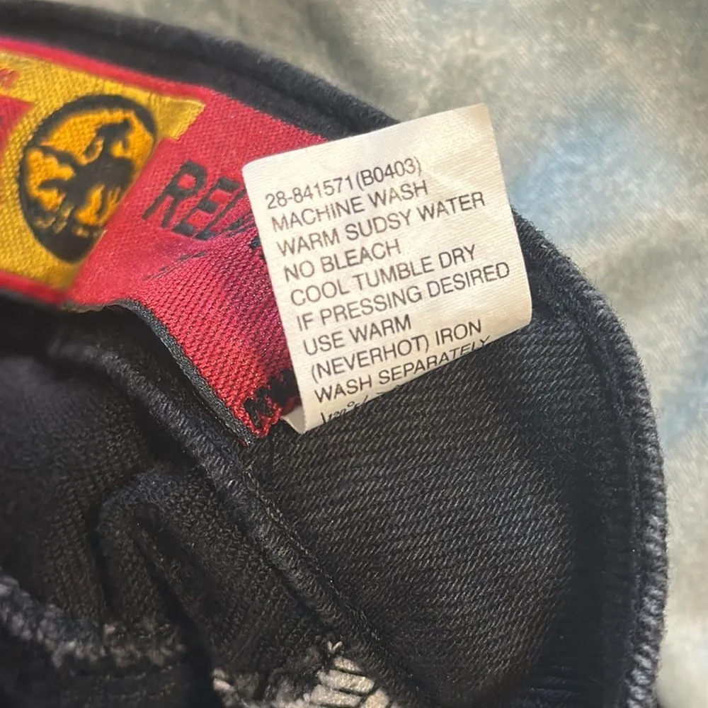 Vintage high waist lawman western denim jeans in black cowboycore size 25 - Image 13