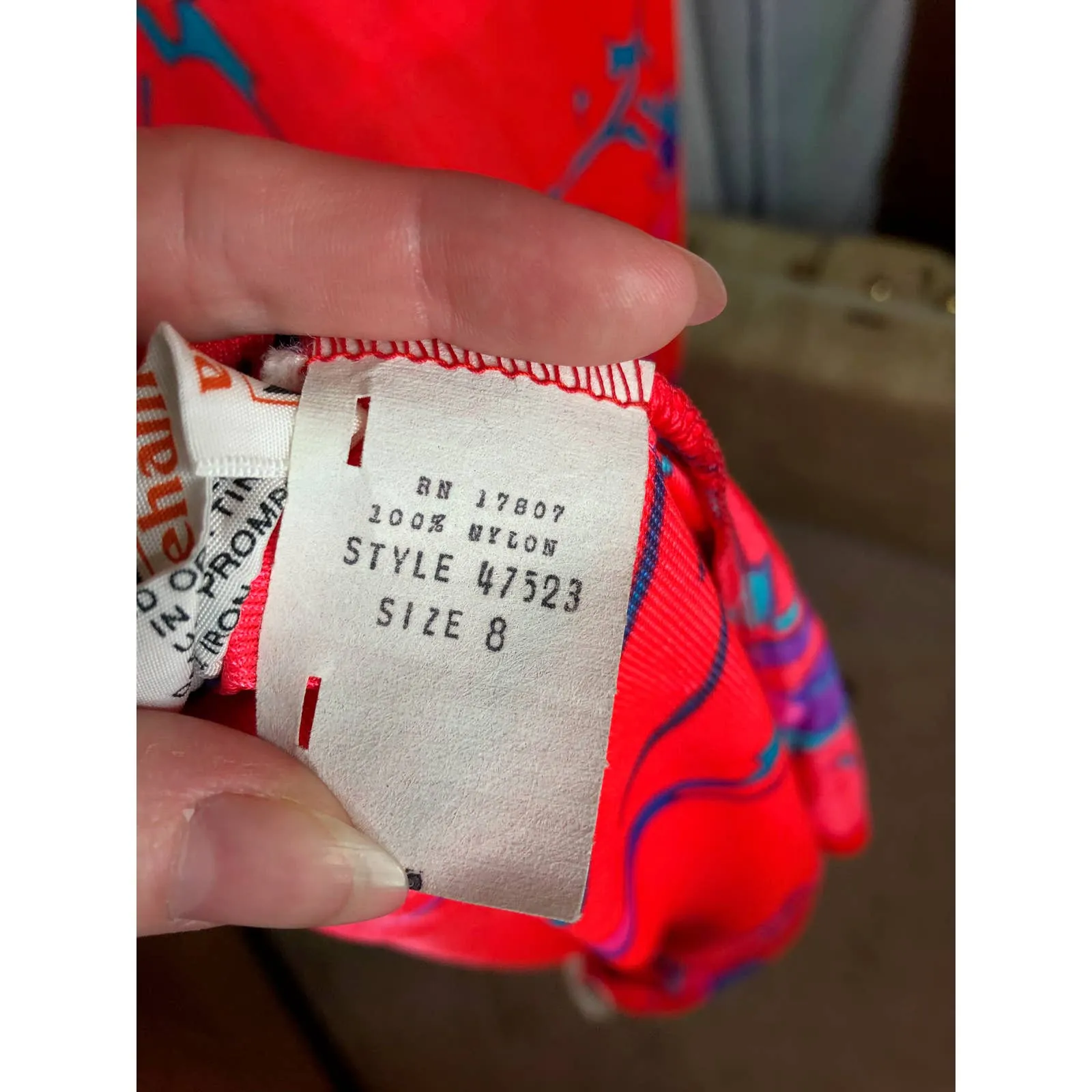 tank jacket maxi skirt set groovy nylon pink blue 1970s Size 8 - Image 13