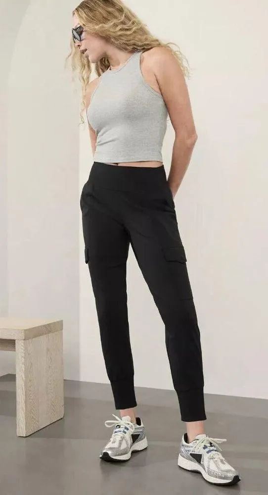 Athleta 3X Venice High Rise Cargo Jogger Black - Image 2