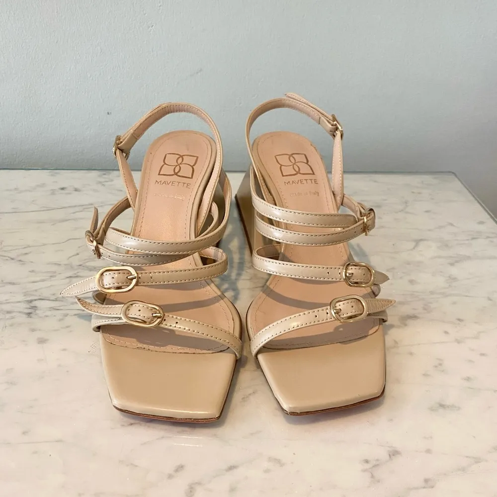 NEW Mavette Deco Amalfi Sandals Size 7 37 Tan - Image 3