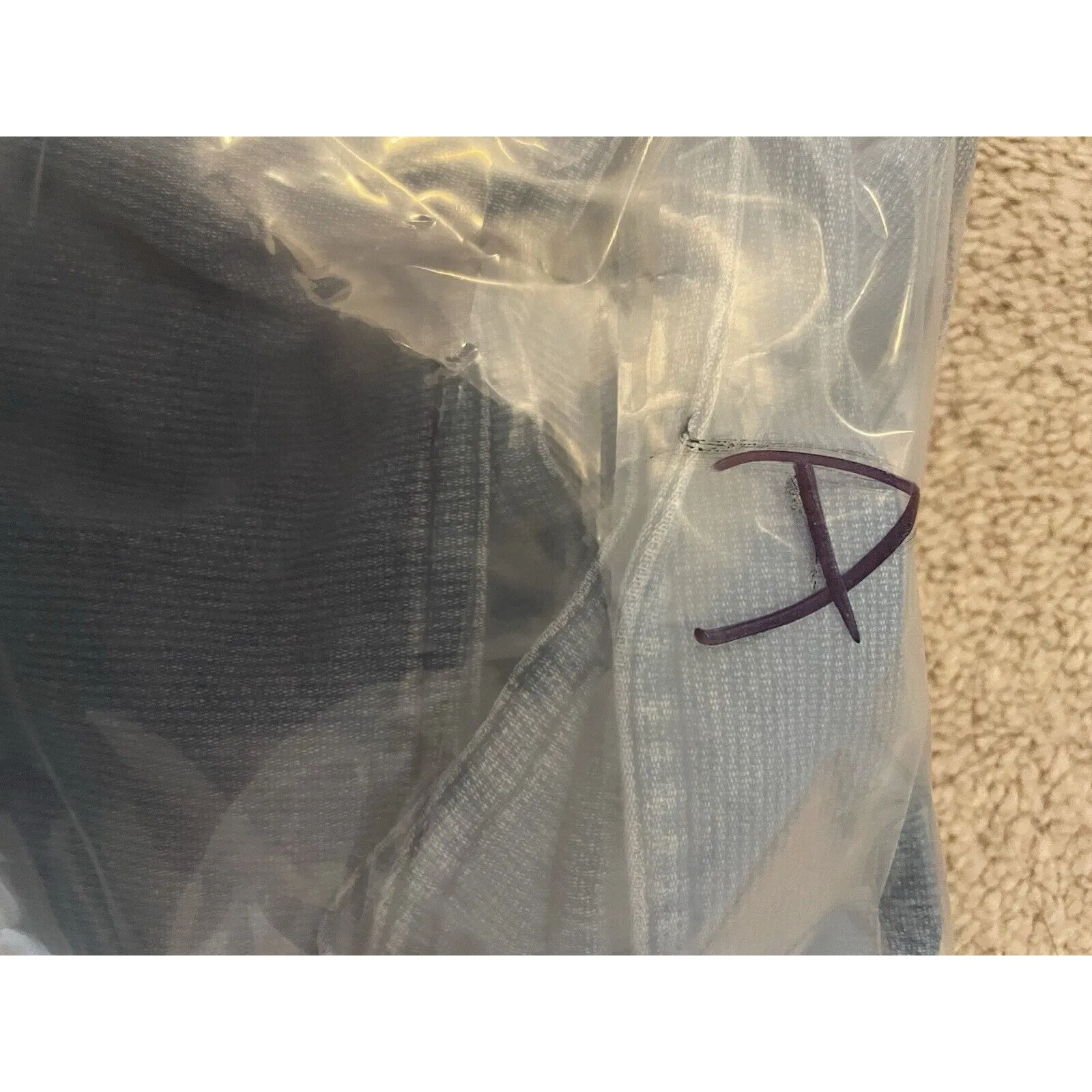 Vintage L.L. Bean Blue Denim Button Down Tank Top Sleeveless Shirt Women's XS - Image 9