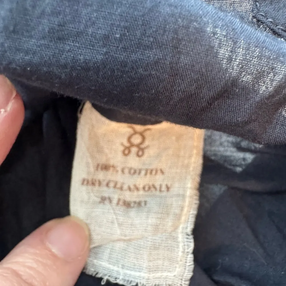 Figue Embroidered Tassel Tunic Top Size XS Blue - Image 6