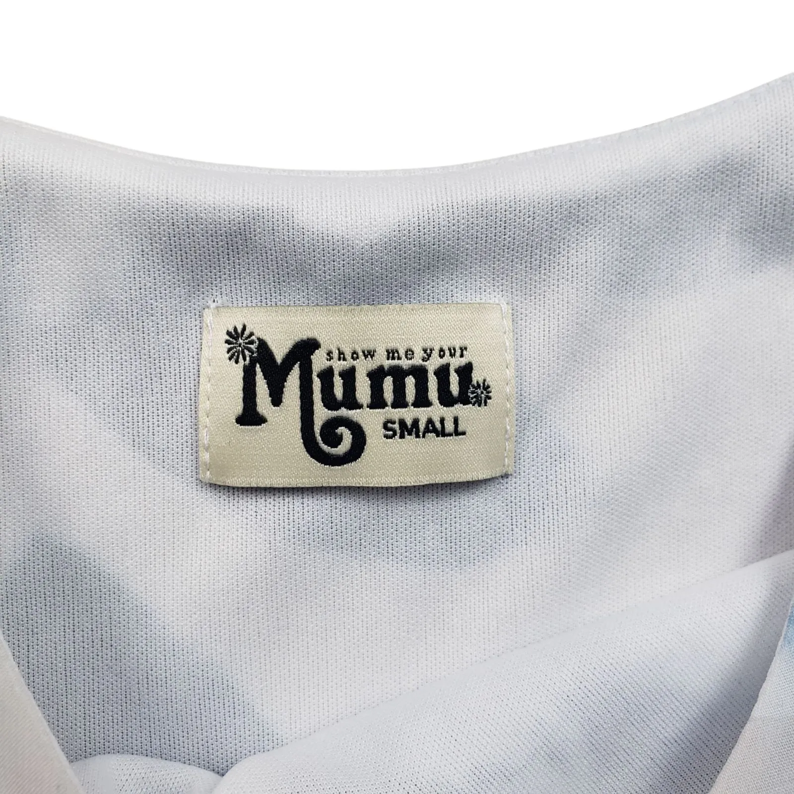 Show Me Your Mumu Circus Mini Dress Small Blue Bouquet Floral Y2K - Image 4