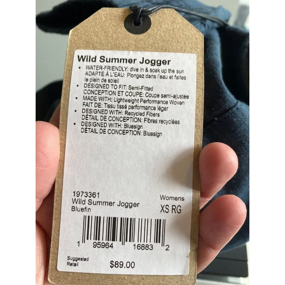 Prana Wild Summer Lightweight Joggers Casual Pants Bluefin : XS Cotton - Image 4