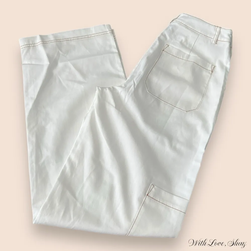 NWT Princess Polly Charlize white cargo pants - Image 3