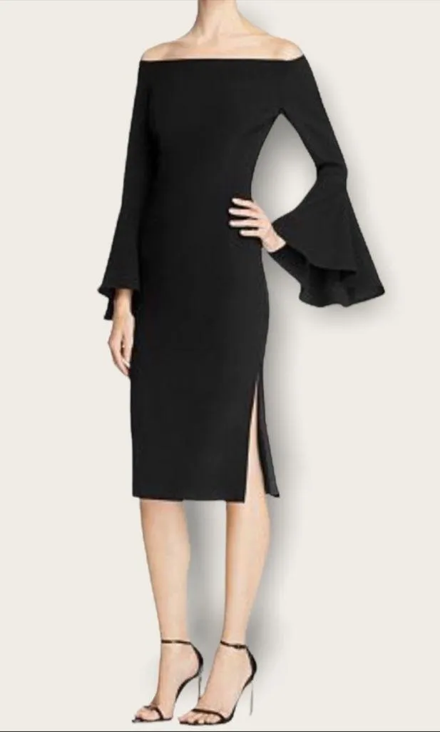 Bardot X Revolve Solange Off Shoulder Bell Sleeve Midi Dress Size 8/Medium - Image 3