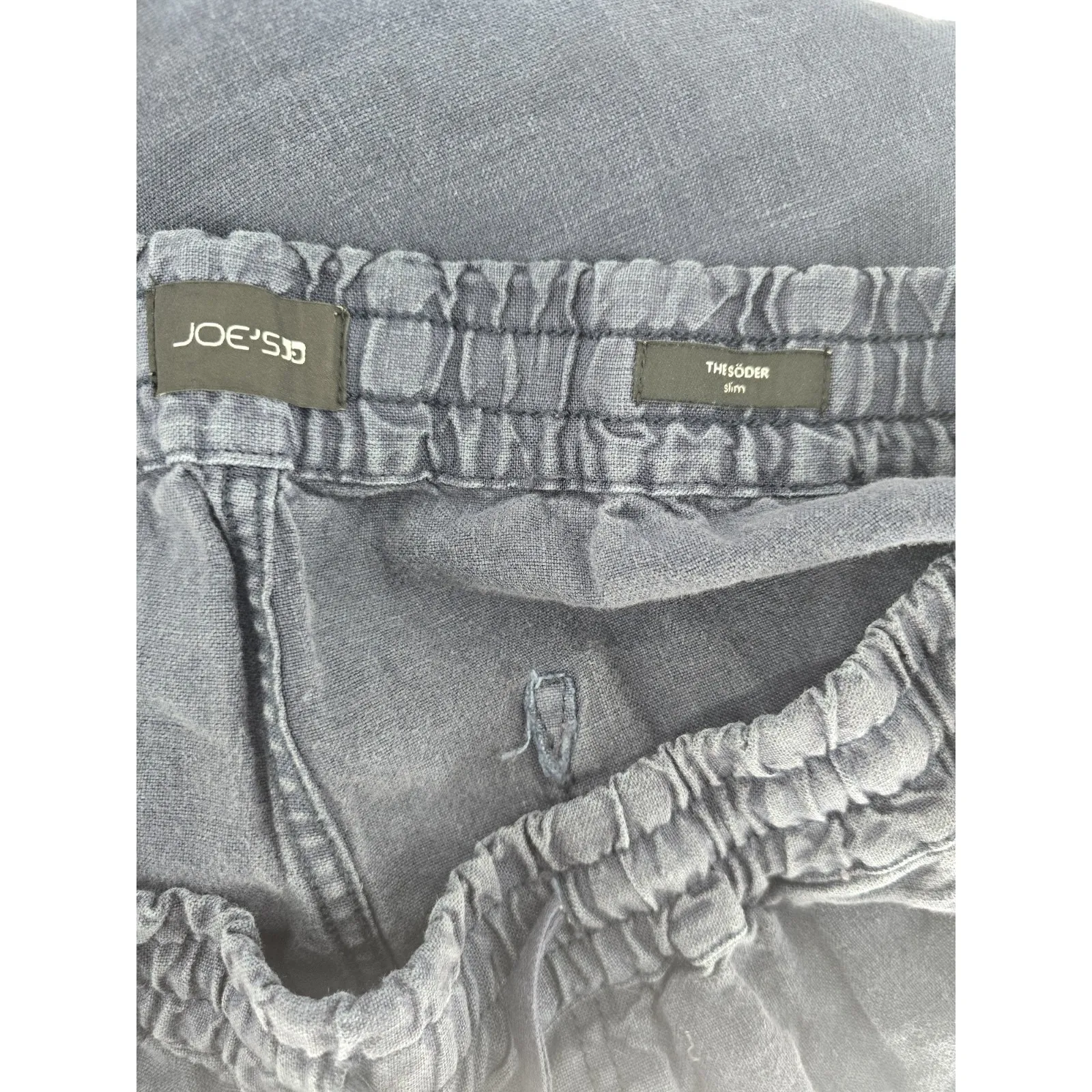 Joe's Jeans The Soder‎ Slim Linen Pant Navy Size XL - Image 4