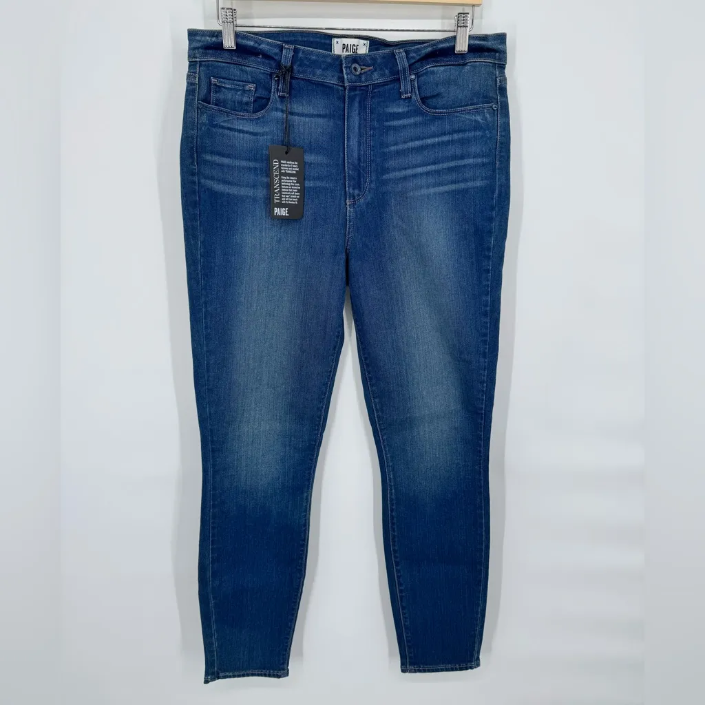 PAIGE Hoxton Ankle High Rise Skinny Jeans in VIDA Wash 32 NWT - Image 2