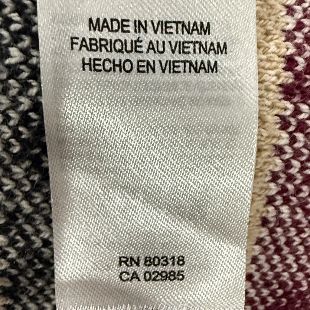 Lucky Brand Aztec Jacquard Multicolor Patterned Cardigan - Image 8