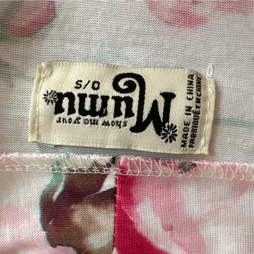 Show Me Your Mumu Garden Of Blooms Brie Robe Duster Pink Green Sz OS Floral - Image 8