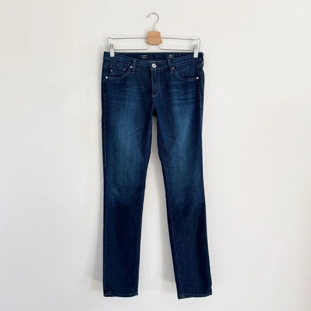 AG Adriano Goldschmied The Stilt Cigarette Leg Dark Wash Jeans Like New Size 28 - Image 3