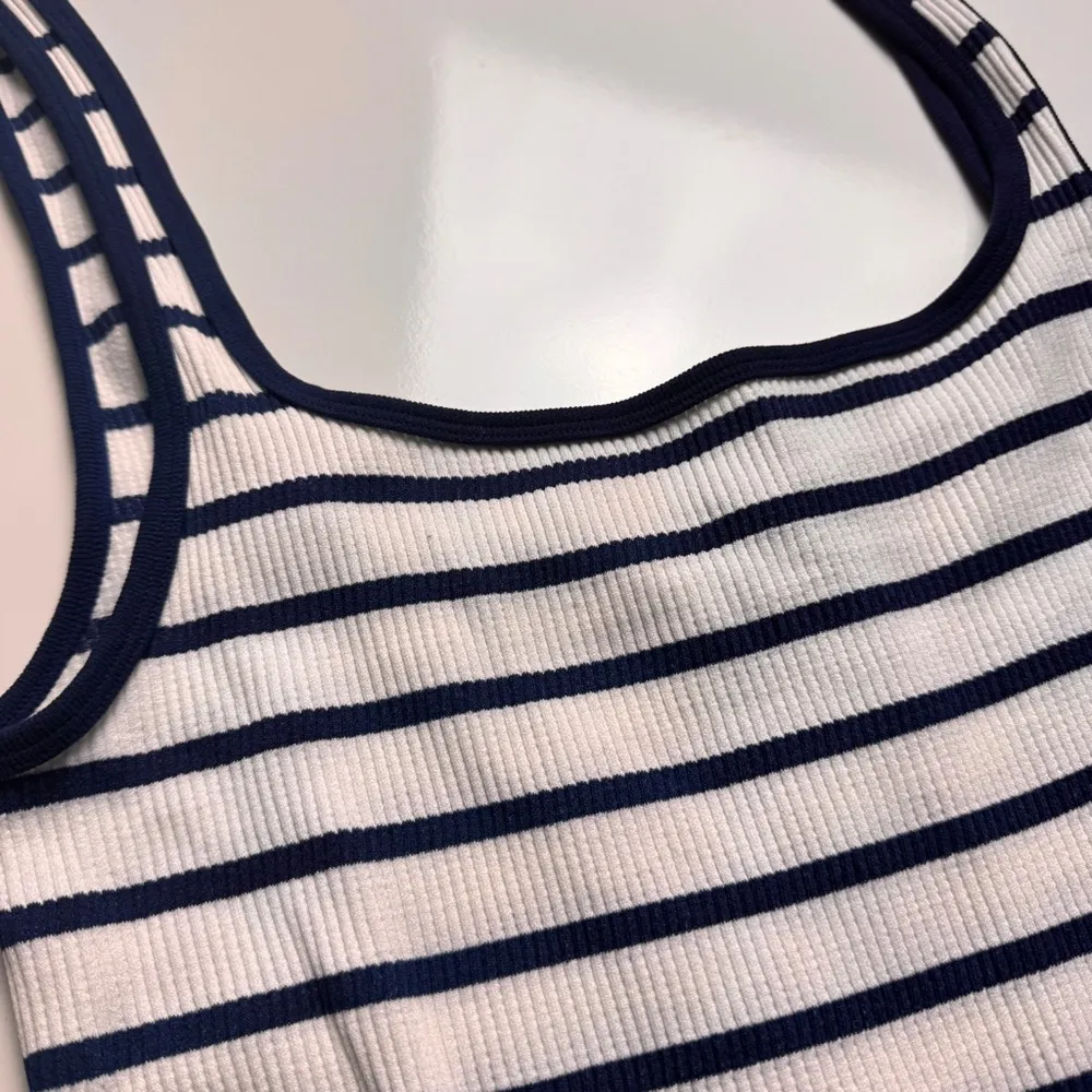 Striped Sleeveless Romper - Image 9