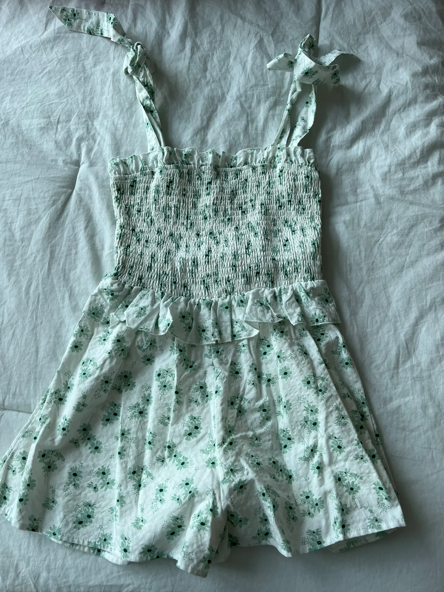 Playsuit In Sage Floral - Image 3