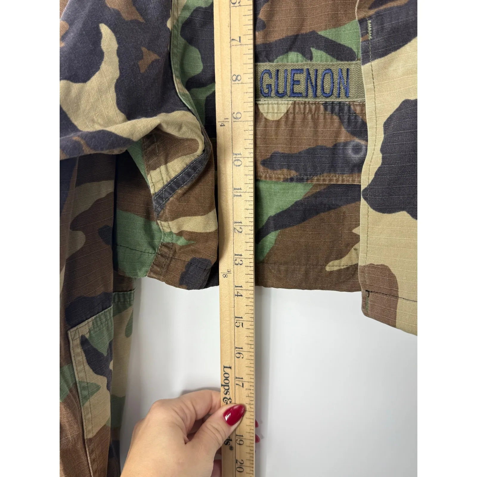 Furst of a Kind Cropped Military Camo Jacket U.S. Air Force Oversized Small - Image 8