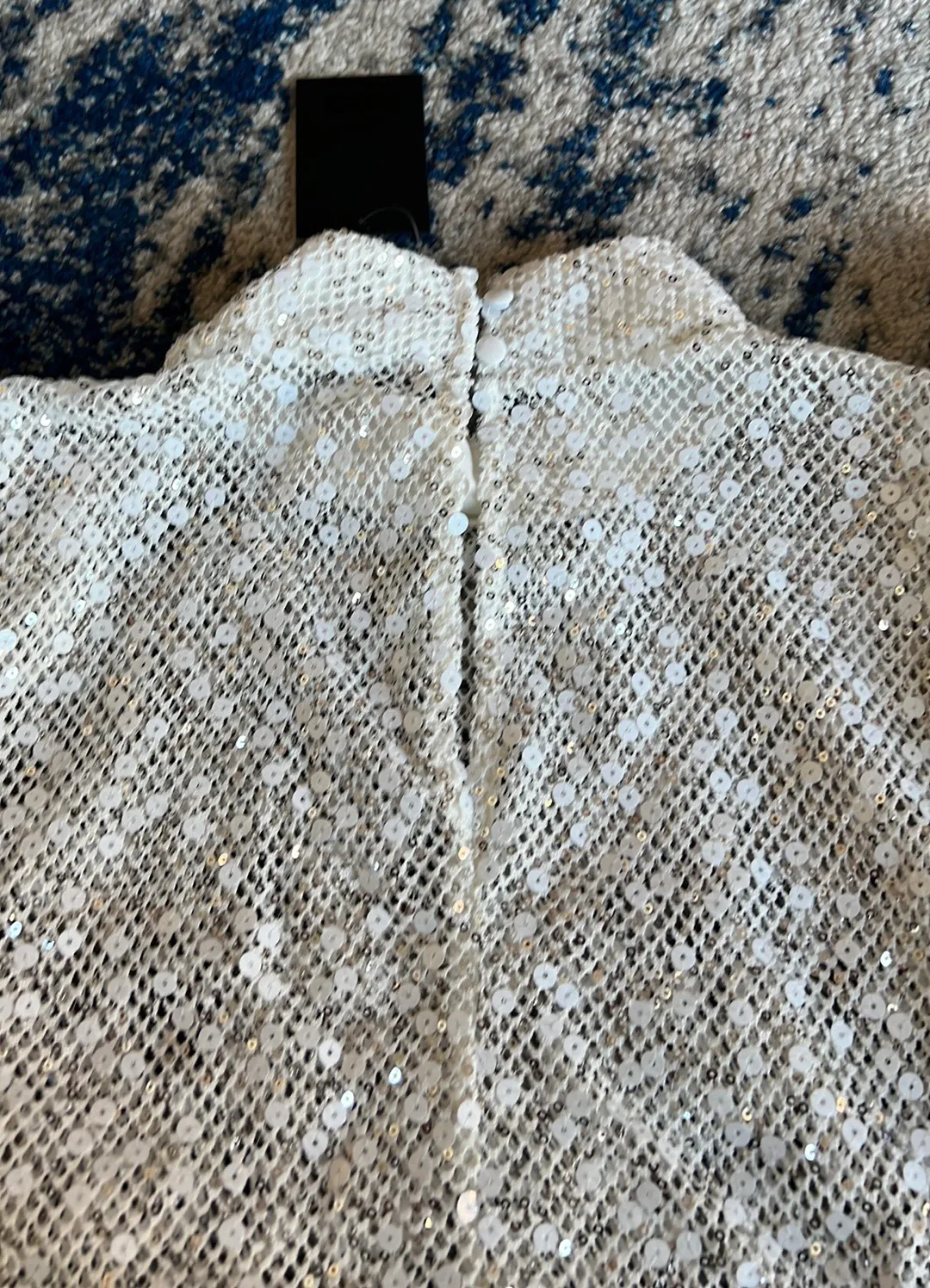 Ibiza Top in White & Silver Medium - Image 7