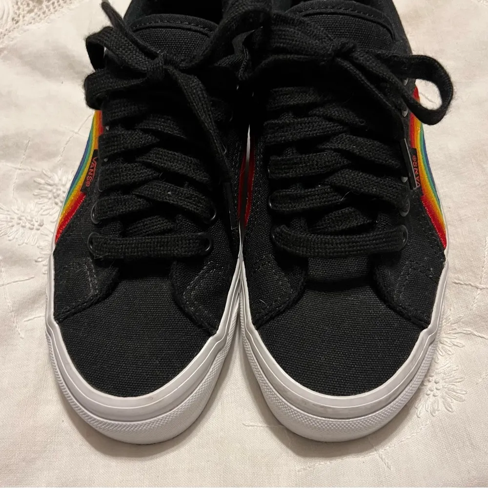 Vans Lampin 86 DX Anaheim Factory Rainbow Pride Black Sneakers Women’s 5.5 Men 4 - Image 4