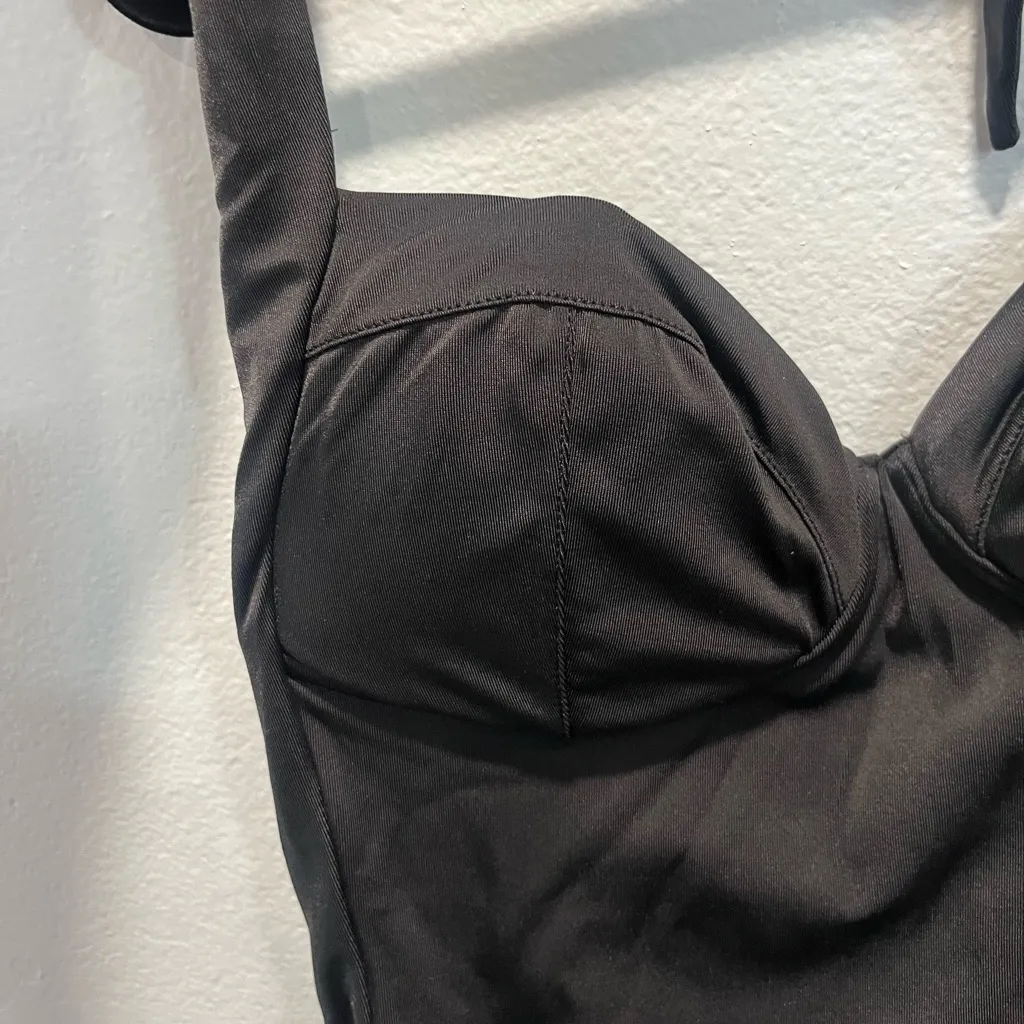 NWT WE ARE HAH X Free People pull through bathing suit Black Size M - Image 5