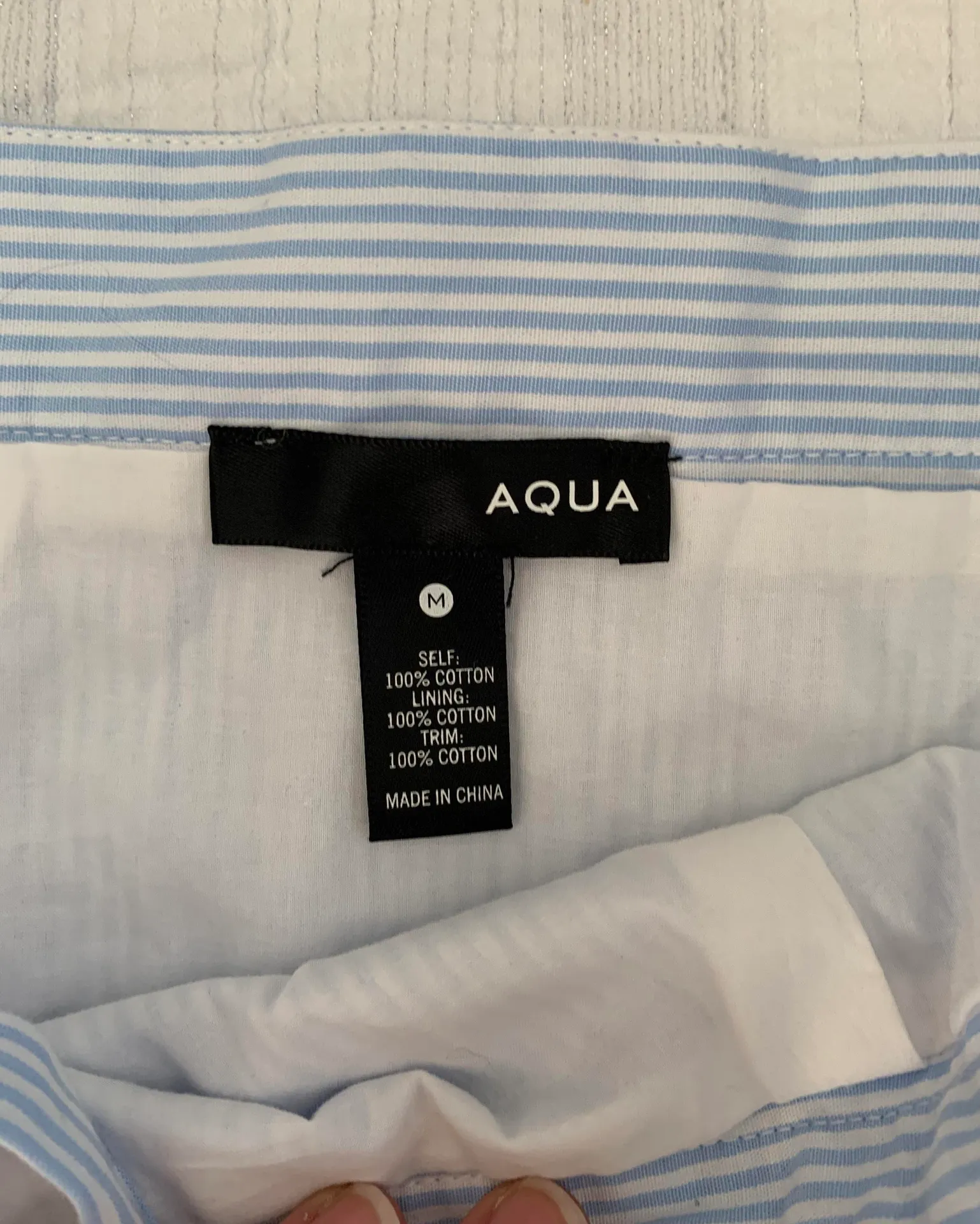 Blue Stripe Tie Ruffle Skirt - Image 9