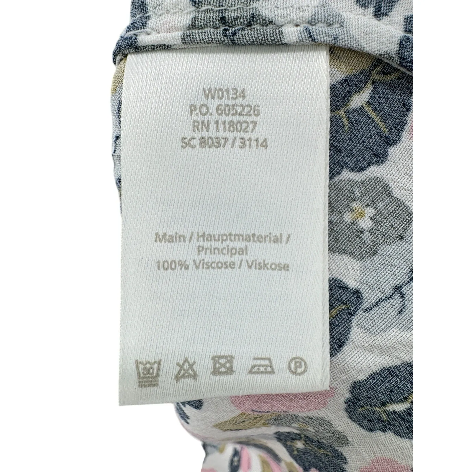 Boden Women's 8 Hopscotch Poppy Floral Pintuck Blouse 3/4‎ Sleeve Top Boho Chic - Image 4