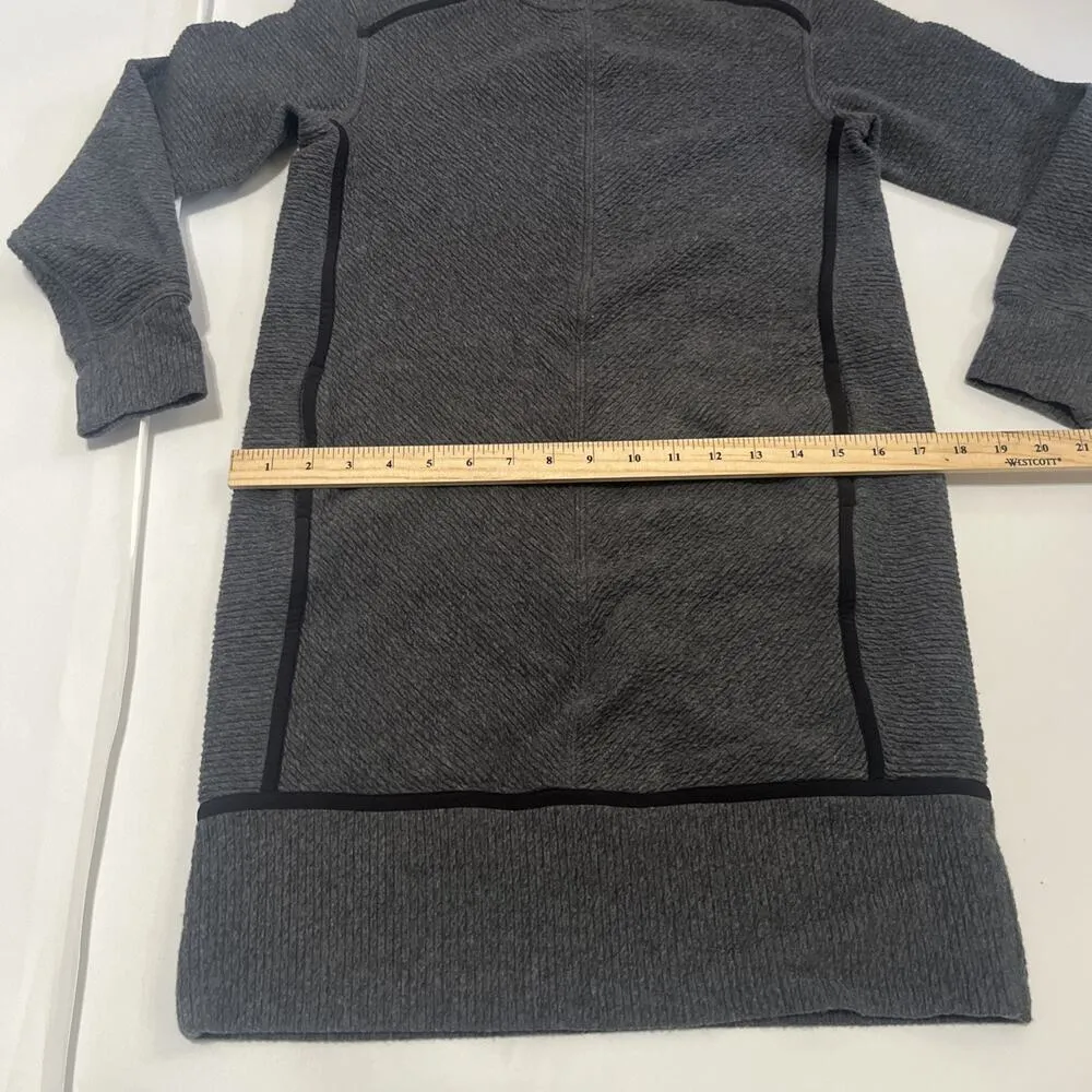 Sz 4 Lululemon On Repeat Dress Heathered Core Dark Grey (No Collar) - Image 8