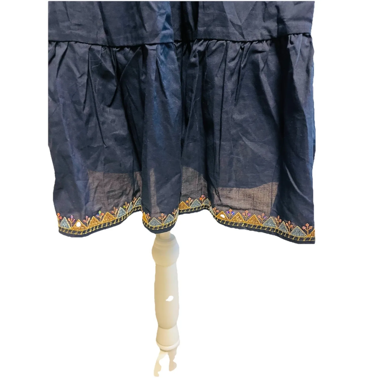 Tuckernuck Pomander Place Kenzo Navy Embroidered Sequin Dress Women's XXL NWT - Image 7