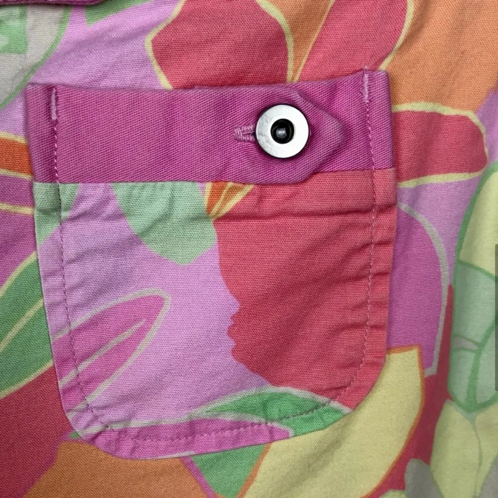 mod pastel floral ankle pants - Size: 6 - Image 8