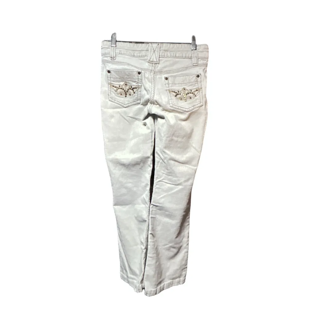 Women's No Boundaries Juniors 7 Beige Tan Corduroy Straight Leg Pants - Image 4