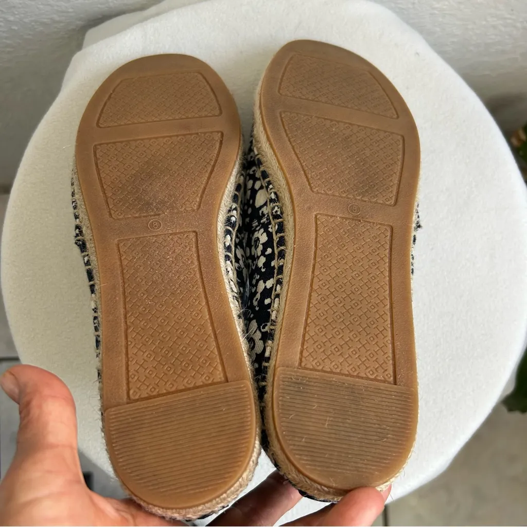 Tory Burch Blue and White Floral Espadrilles - Image 4