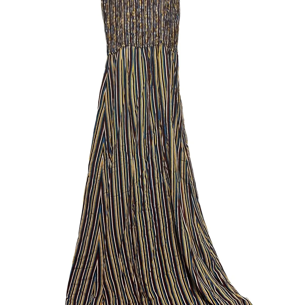 Band of Gypsies striped maxi slit tank dress size small - Image 4