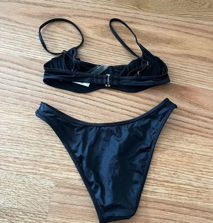 Frankie’s bikinis black bikini set - Image 3