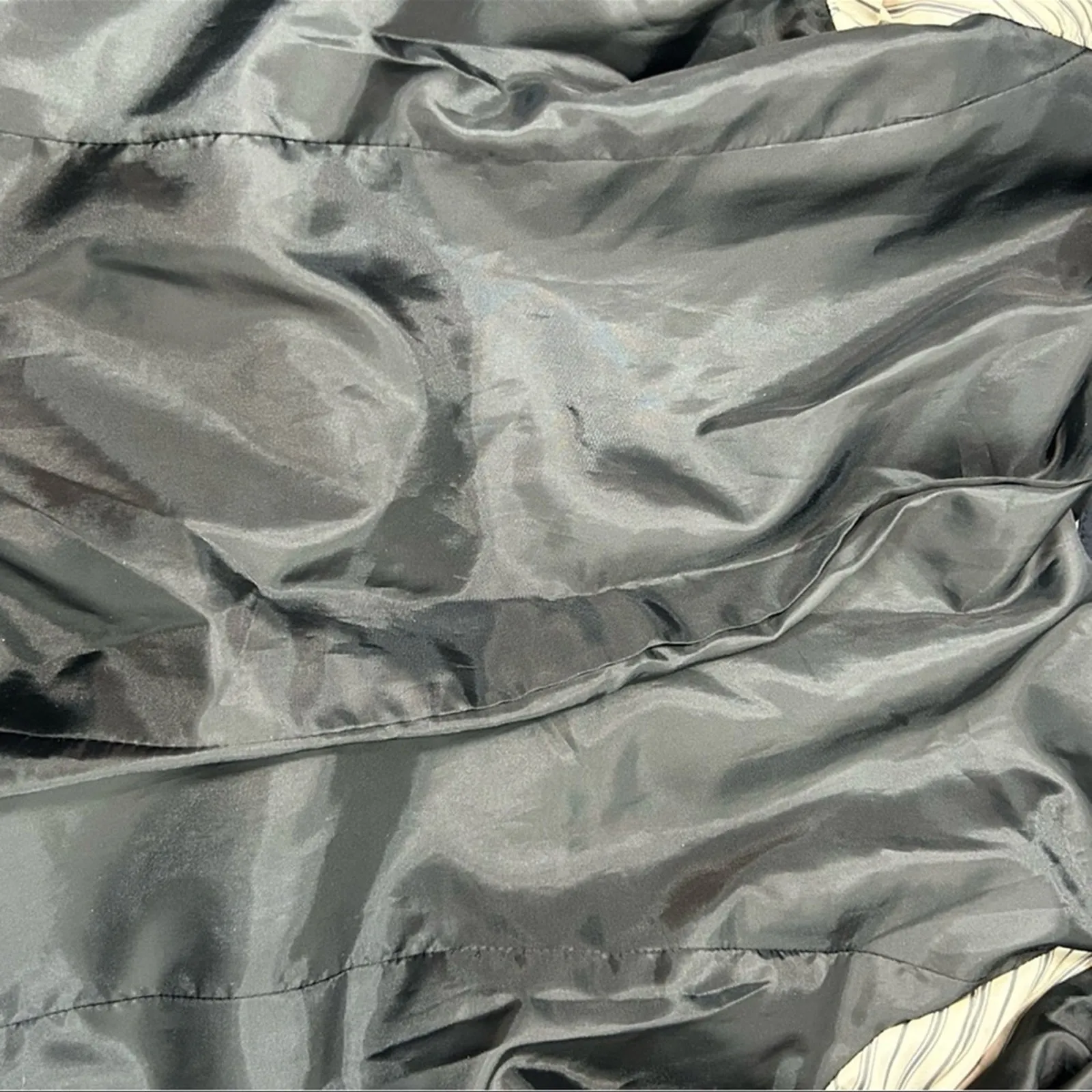 American Eagle Navy Blue Tuxedo Blazer Jacket M — Single Button, Black Trim - Image 7