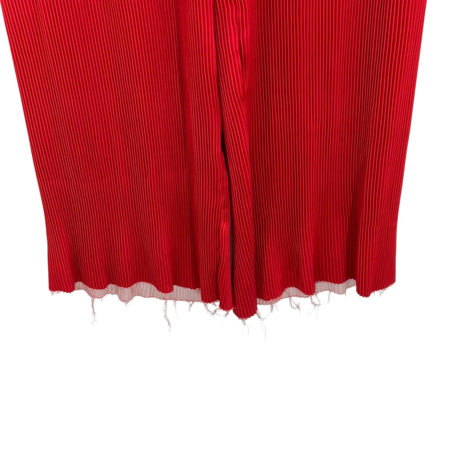 Andrea Iyamah‎ Atti Ombre Plisse Two-Piece Set Straight-Leg Pants Top Red Small - Image 16