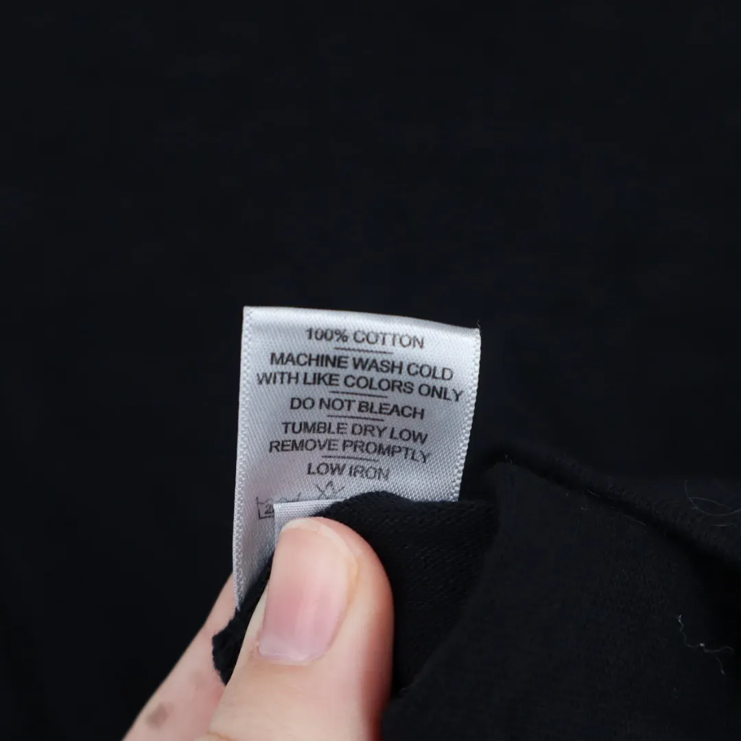 American Giant Classic V Neck T Shirt Black Made in USA Size Small - Image 4