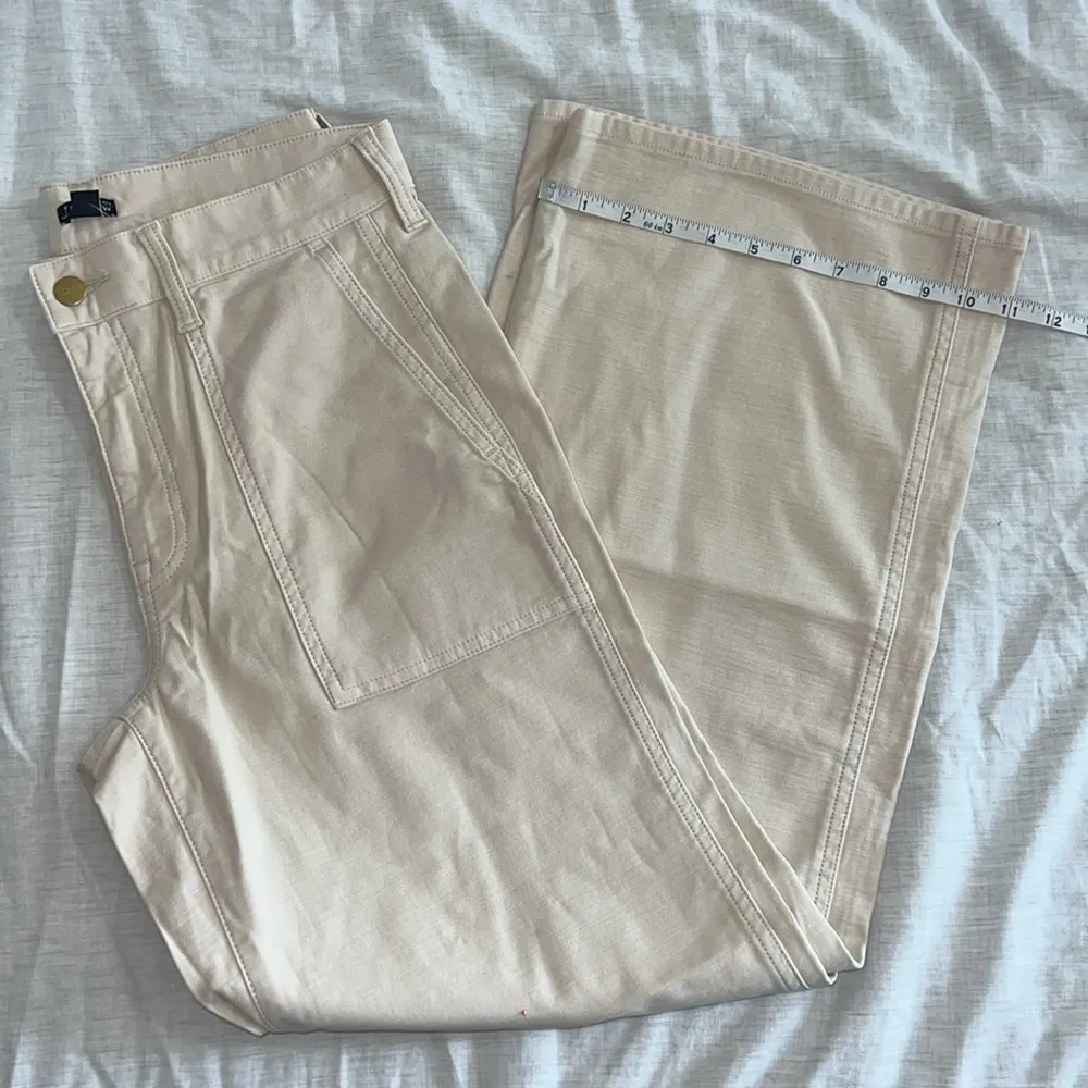 New J. Crew Camp-pocket wide-leg pant Off White Size 26 / 27 - Image 9