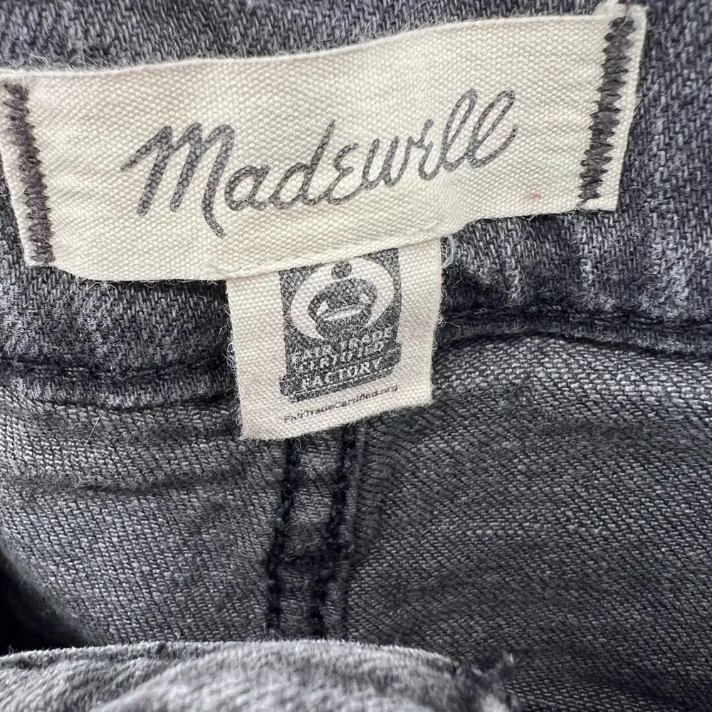 Madewell the perfect vintage Jean size 30 black cropped denim casual - Image 4