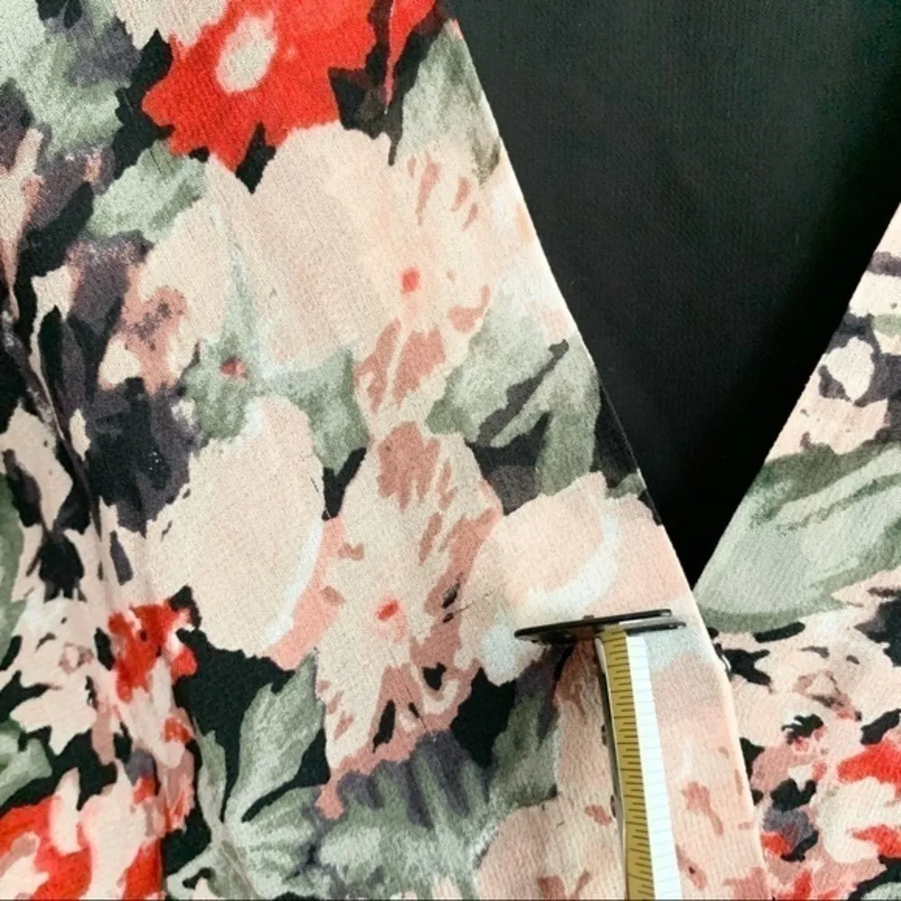 Joie Long Sleeve V-neck Floral Romper - Image 9