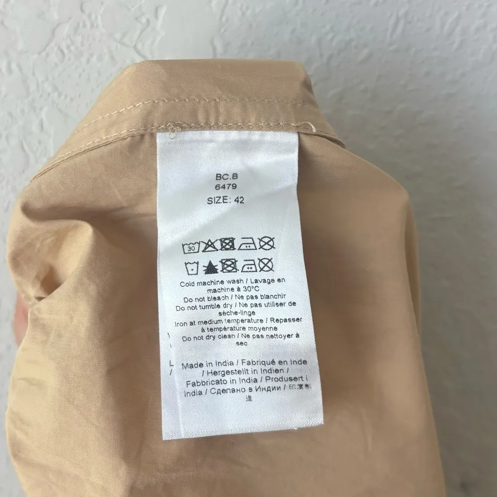 GANNI Organic Cotton Poplin Maxi Flounce Skirt size 42 or 10 - Image 7