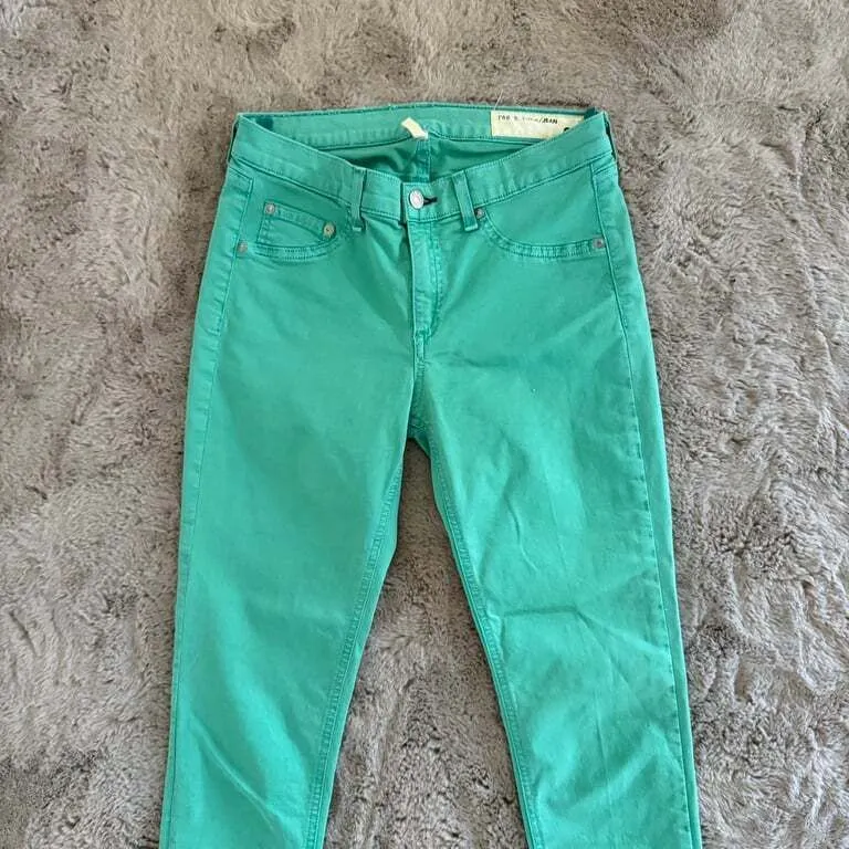 Rag & Bone Women's Turquoise Legging Jeans School City‎ Size 28 - Image 6