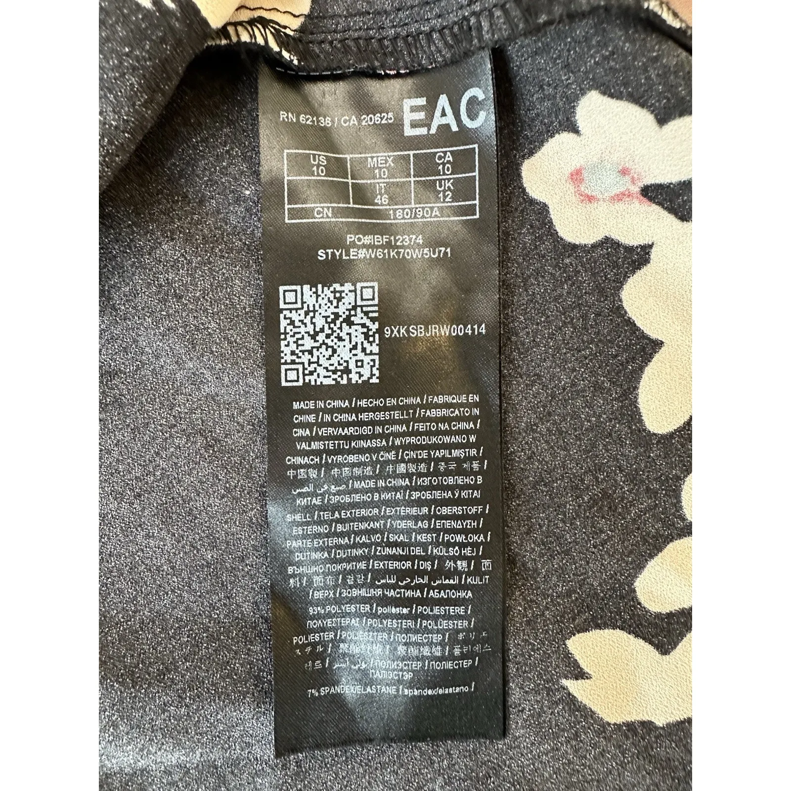 Guess Y2k Womens Floral Explosion Fit and Flare Flattering Dress Size 10 2544 - Image 8