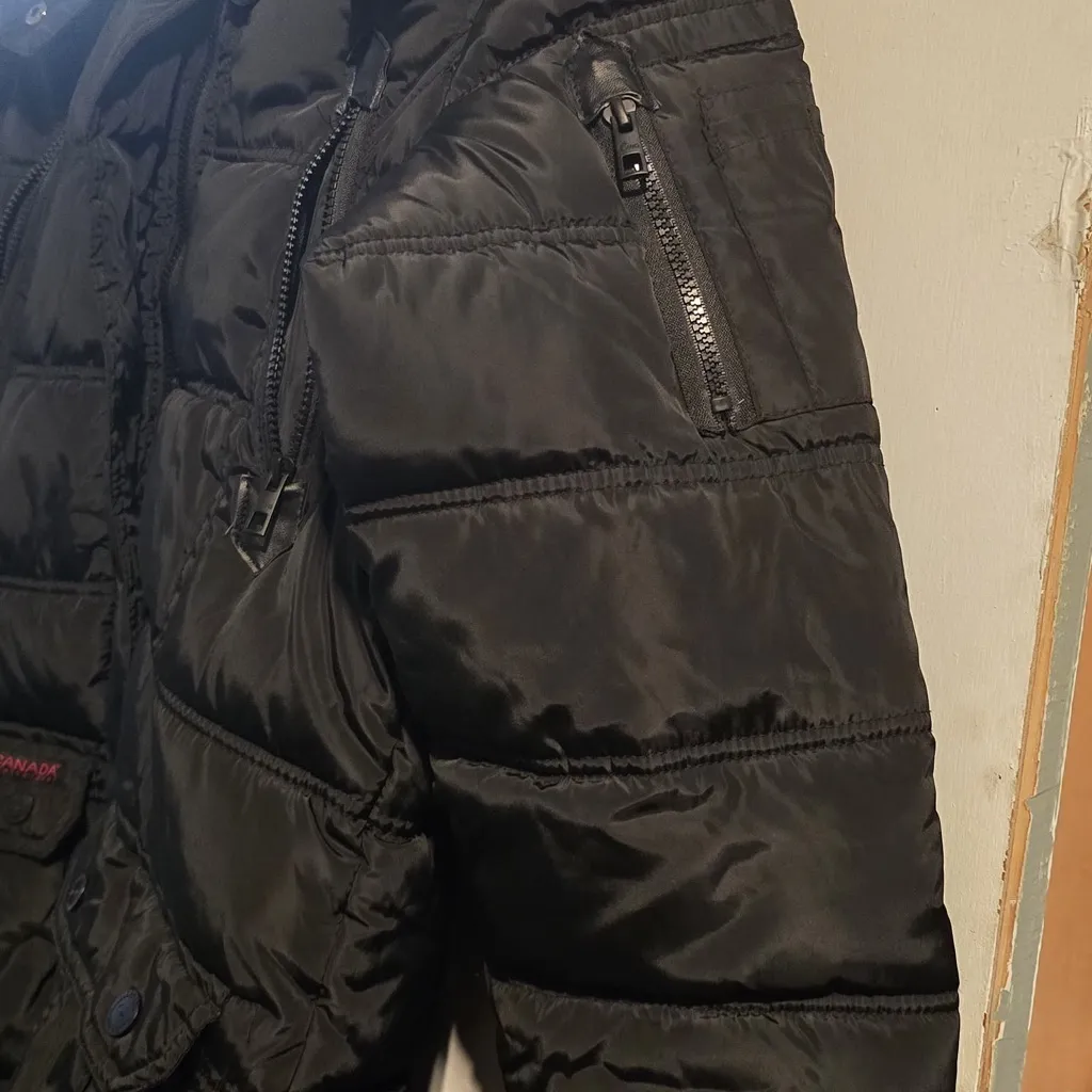 Canada Goose Black Puffer Jacket Size L - Image 6
